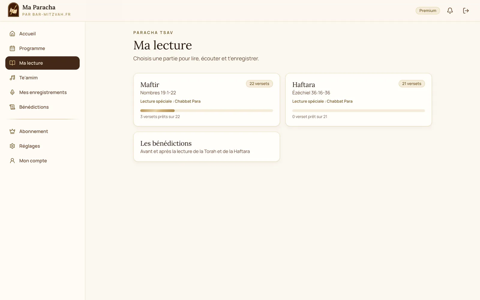« Ma lecture » : Maftir, Haftara et bénédictions