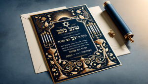 Exemple de Texte de Faire-Part et d'Invitation de Bar Mitzvah